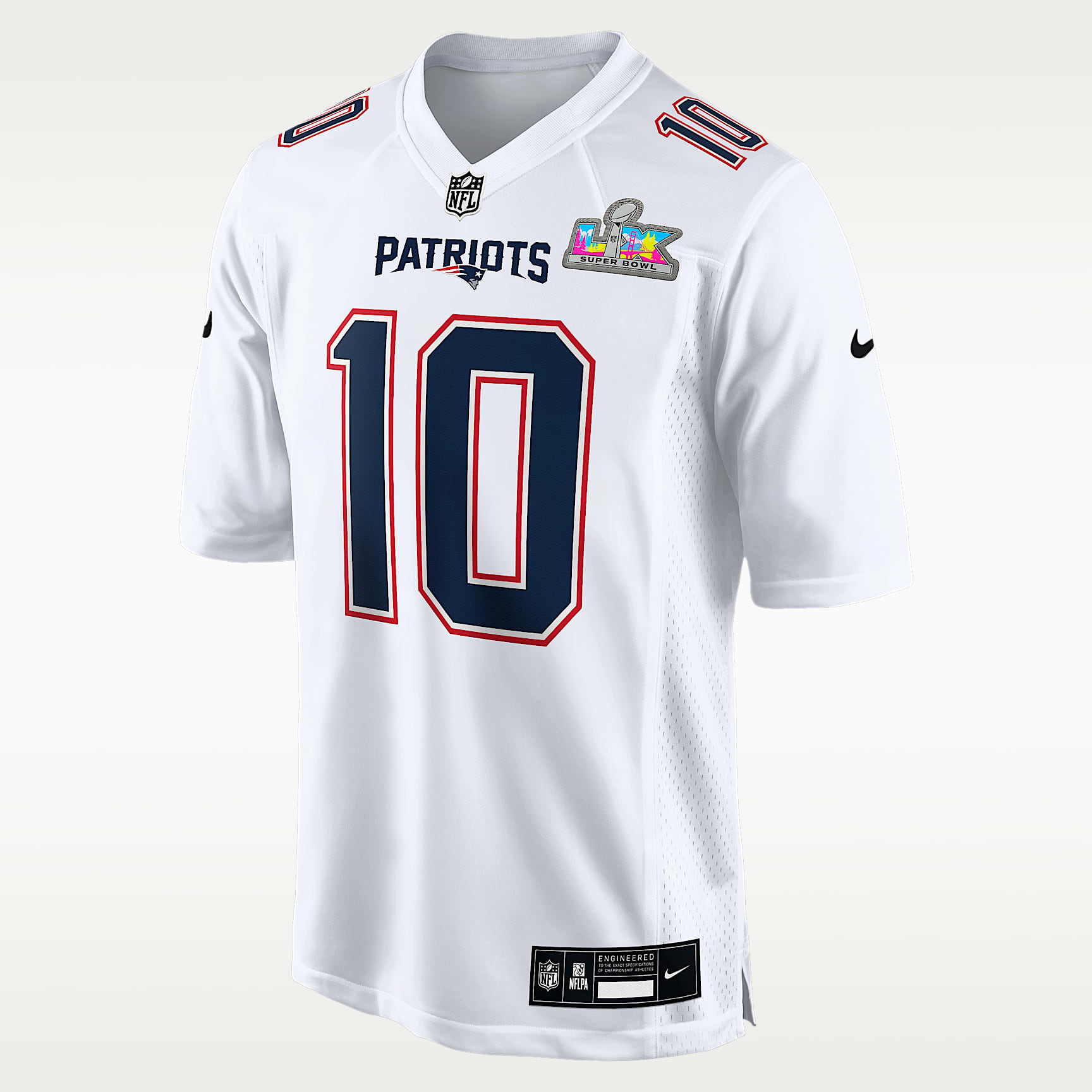 Drake Maye New England Patriots Super Bowl LX Men's Nike NFL Game